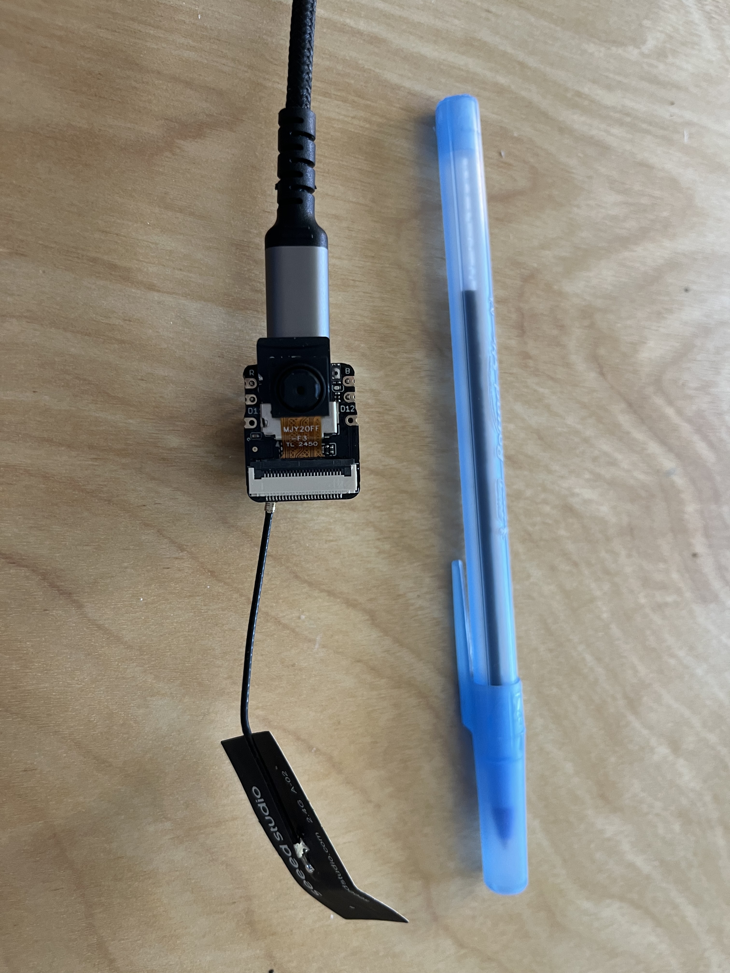 ESP32_S3 The smallest chip I could find with a camera extension and support for Wifi and BLE